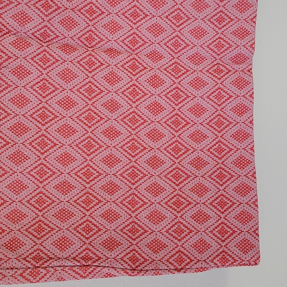 RW&Co Red Pattern pull on pencil career wear skirt Sz S - Picture 3 of 8